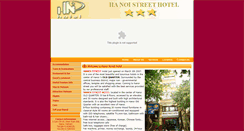 Desktop Screenshot of hanoistreethotel.com.vn